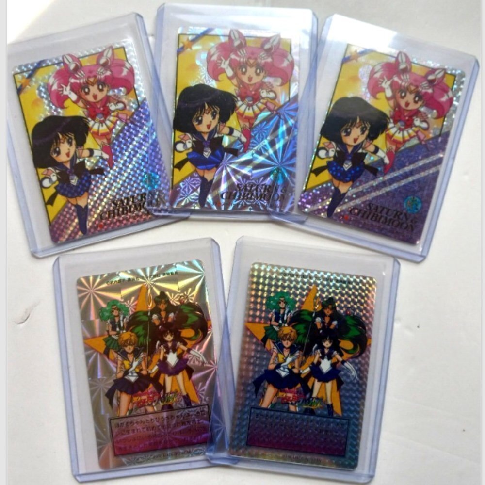 Sailor Moon Prism Sticker Card 5 Variants #39 Vintage 96 Anime Manga Collectible